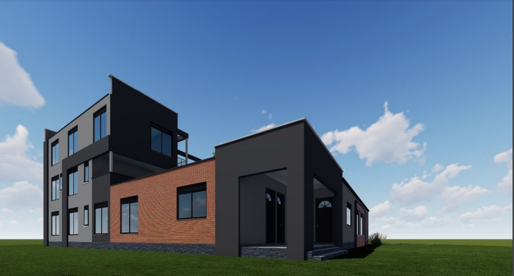 Exterior view of the proposed house