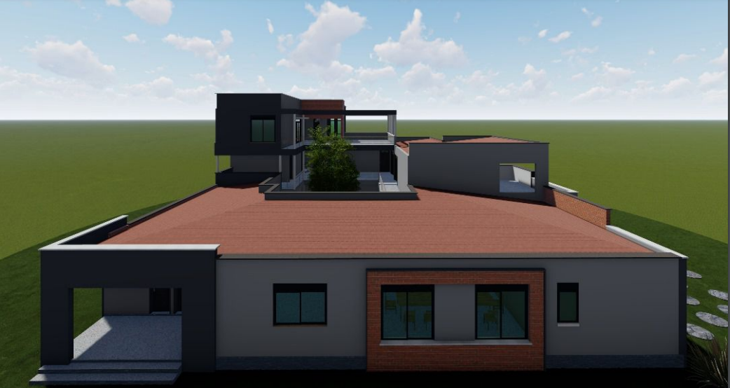 Garden area for relaxation