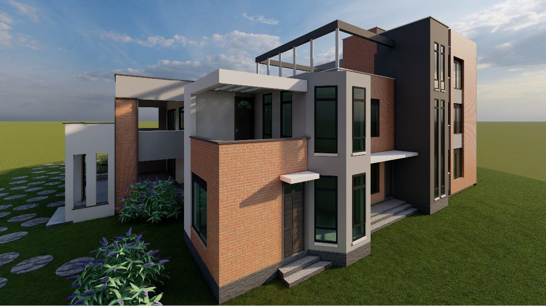 Front entrance of the house